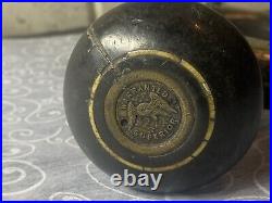 Very Rare Brace A. Mathieson & Son Ebony & Plated Brass Engrave Needs Restoration