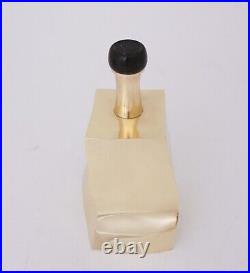 Very Rare Brass Decanter Per Myrström Sweden 1974 Surrealistic Shape