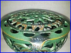 Very Rare Brass Metal Etrog Box Besamim Judaica Noga'' Israel 50's Signed