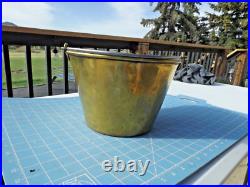 Very Rare Brooklyn N. Y. Brass Co. Fireman's Brass Bucket with handle 1850-1890