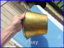 Very Rare Brooklyn N. Y. Brass Co. Fireman's Brass Bucket with handle 1850-1890