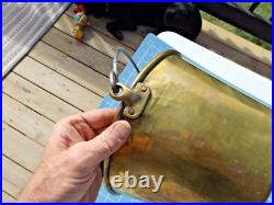 Very Rare Brooklyn N. Y. Brass Co. Fireman's Brass Bucket with handle 1850-1890