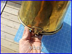 Very Rare Brooklyn N. Y. Brass Co. Fireman's Brass Bucket with handle 1850-1890