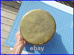 Very Rare Brooklyn N. Y. Brass Co. Fireman's Brass Bucket with handle 1850-1890