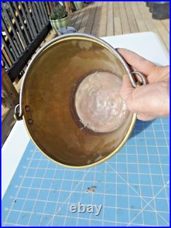 Very Rare Brooklyn N. Y. Brass Co. Fireman's Brass Bucket with handle 1850-1890