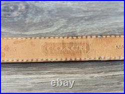 Very Rare COACH Leather Belt, Patent, And Brass Tone Detail With Medallions