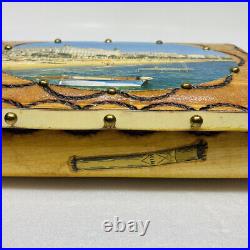 Very Rare Cannes Scara Wooden Cigarettes Box Cigarillos Spike Brass Design 20