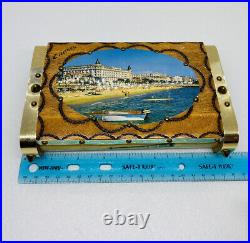 Very Rare Cannes Scara Wooden Cigarettes Box Cigarillos Spike Brass Design 20