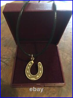 Very Rare Charlie Chaplin horseshoe pendant From His 1915 Movie The Boxer