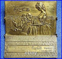 Very Rare Coca Cola Belt Buckle vintage collectible Coke High Ball Bath Tub Bar