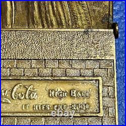 Very Rare Coca Cola Belt Buckle vintage collectible Coke High Ball Bath Tub Bar