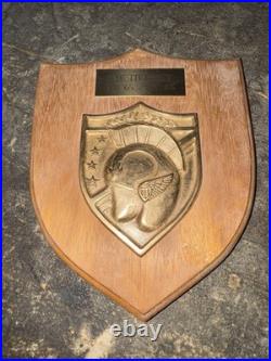 Very Rare Commander Carrier Air Wing RADM John Tierney Navy Wood Brass Plaque