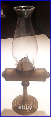 Very Rare Convertible Brass Oil Lamp See Pictures