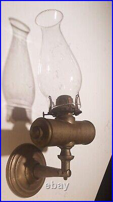 Very Rare Convertible Brass Oil Lamp See Pictures