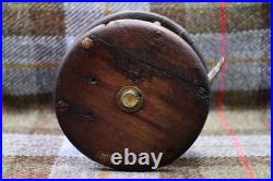 Very Rare Crown E Paton Perth Ebonite & Brass Salmon Fly Fishing Reel