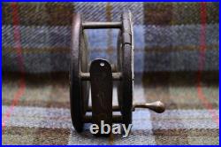 Very Rare Crown E Paton Perth Ebonite & Brass Salmon Fly Fishing Reel