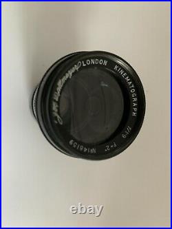Very Rare Dallmeyer Kinematograph C-Mount Lens 2 Inch F1.9