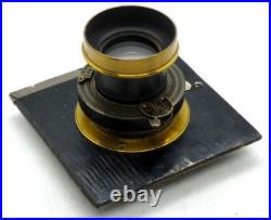 Very Rare Darlot Paris Hemispherique Rapide? 2 Sn 12406 Unique Brass Lens