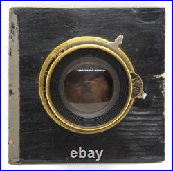 Very Rare Darlot Paris Hemispherique Rapide? 2 Sn 12406 Unique Brass Lens