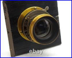 Very Rare Darlot Paris Hemispherique Rapide? 2 Sn 12406 Unique Brass Lens