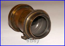 Very Rare Darlot Paris Hemispherique Rapide 3 Sn 9815 Unique Brass Antique Lens