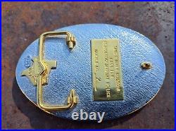 Very Rare Denver Stapleton Airport Police Belt Buckle #2 Creative Castings 1991