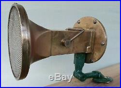 Very Rare Early Hand Operated Brass Klaxon Horn Reliance GODINS London Bentley