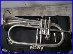 Very Rare F. E. Olds Fullerton Silverplated Flugelhorn, Plays Great