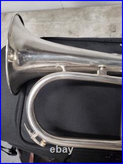 Very Rare F. E. Olds Fullerton Silverplated Flugelhorn, Plays Great
