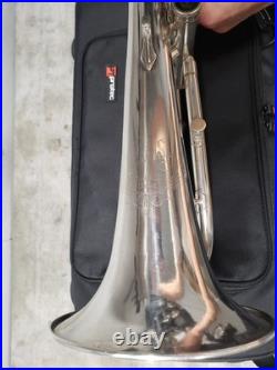 Very Rare F. E. Olds Fullerton Silverplated Flugelhorn, Plays Great