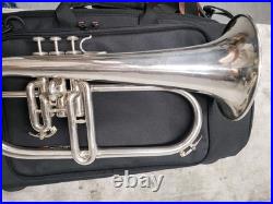 Very Rare F. E. Olds Fullerton Silverplated Flugelhorn, Plays Great