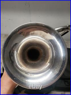 Very Rare F. E. Olds Fullerton Silverplated Flugelhorn, Plays Great