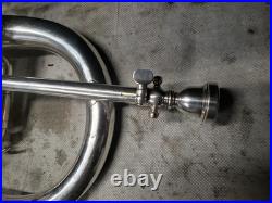 Very Rare F. E. Olds Fullerton Silverplated Flugelhorn, Plays Great