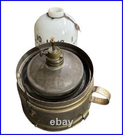 Very Rare French Kerosene night clock 1870s, Serviced And Working Great