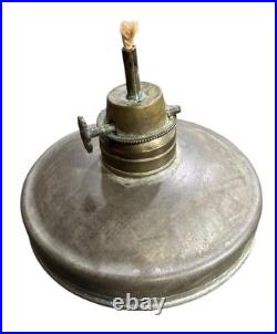 Very Rare French Kerosene night clock 1870s, Serviced And Working Great