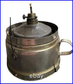 Very Rare French Kerosene night clock 1870s, Serviced And Working Great