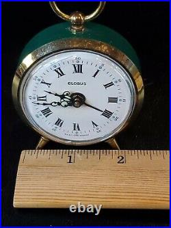 Very Rare GLOBUS ALARM CLOCK Very Difficult Find Works Properly