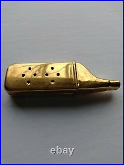 Very Rare GOLD DECOATER Travel Toothbrush (1920's) Very Good Condition