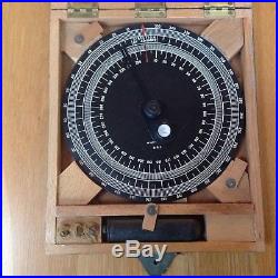 Very Rare Howard Mk. II Sun Compass W10/VC/7815 Brass with Wood Box