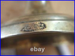 Very Rare J Barlow Patent (georgian 1760) Heavy Brass Ejector Type Candlestick