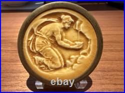 Very Rare J & J G Low Tile Brass Box