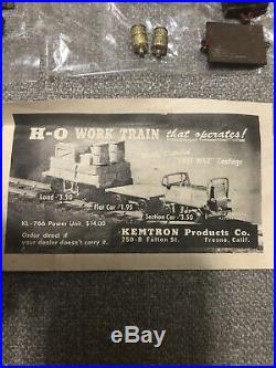 Very Rare Kemtron Ho Scale Work Train With KL-766 Power Unit Kit Brass