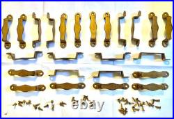 Very Rare Lot (24) Library Bureau/yawman File Drawer Pulls & 48 Matching Screws