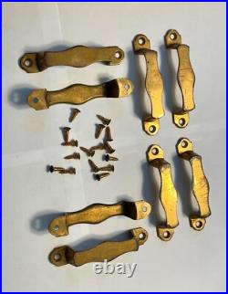 Very Rare Lot (24) Library Bureau/yawman File Drawer Pulls & 48 Matching Screws