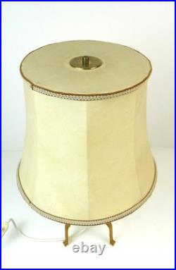 Very Rare MID Century Brass Minimalist Desk Lamp Vereinigte Werkstätten Munich