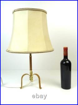 Very Rare MID Century Brass Minimalist Desk Lamp Vereinigte Werkstätten Munich