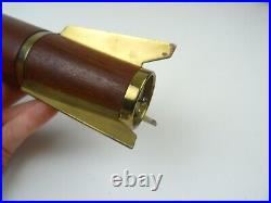 Very Rare MID Century Space Age 60s Danish Teak Brass Rocket Pepper MILL Grinder