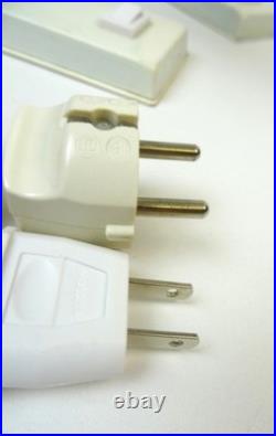 Very Rare MID Centuryvintage Pair Brass & Ice Glass Bedside Desk Lamps Limburg