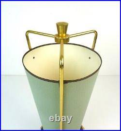 Very Rare MID MID Century Tripod Minimalist Brass Umbrella Stand Germany 1950