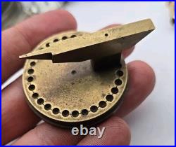 Very Rare Miniature Jewelers Watchmakers Brass Anvil & Stand